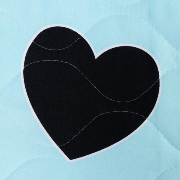 Покрывало LoveLife 1,5 сп «Голубые сердца», 145*210 см,100% п/э, микрофибра