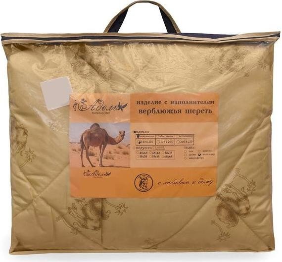 Одеяло Верблюд зимнее 172х205 см, МИКС полиэфирное волокно, п/э 100%