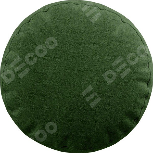 Подушка круглая «Кортин» канвас зелёный