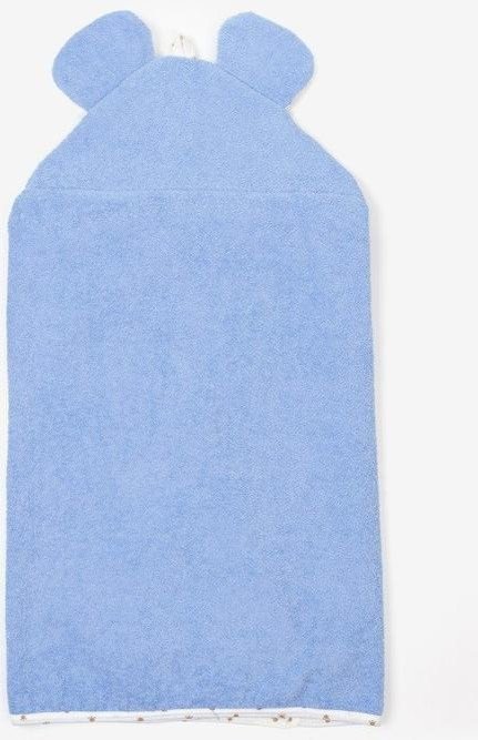 Полотенце-уголок, размер 125х65 см, цвет голубой К23/2