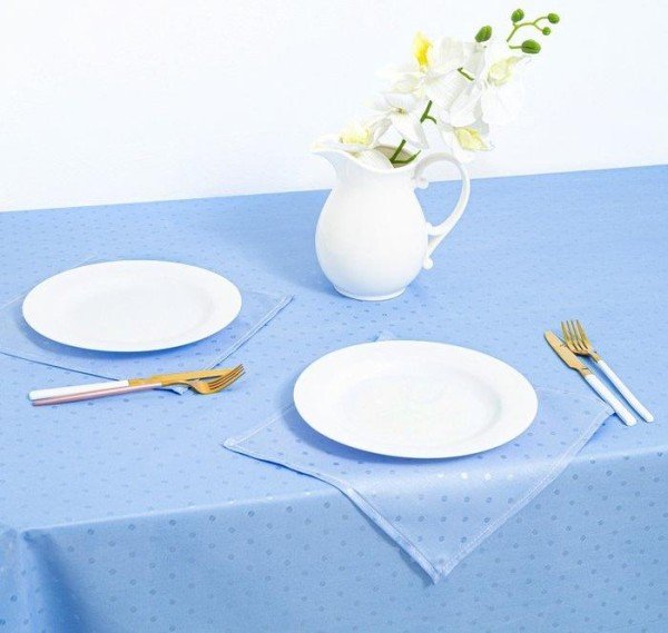 Набор столовый «Голубая лагуна» (скатерть 140х140 см, салфетки 30х30 6 шт)
