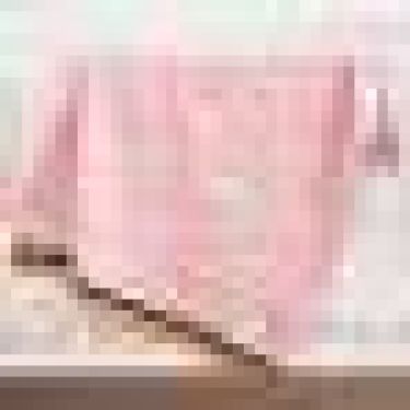 Плед вязаный Крошка Я «Зайки» цвет розовый, 80х100 см