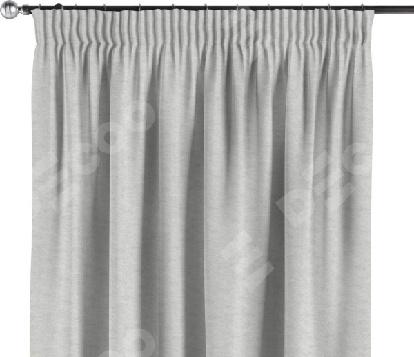 Комплект штор софт мрамор белый, на тесьме «Карандаш»