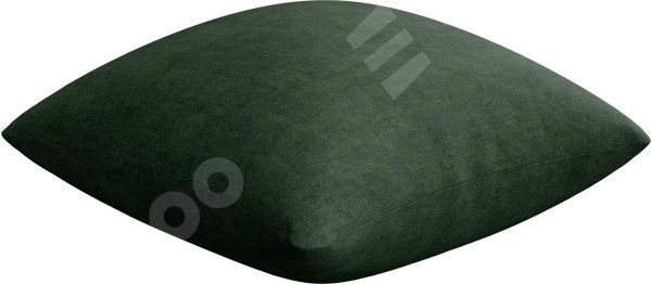 Подушка квадратная «Кортин» канвас глубокий зелёный