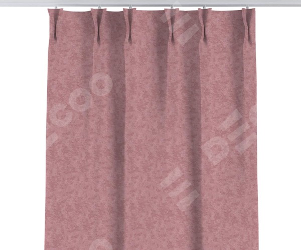 Комплект штор софт мрамор розовый, на тесьме «Кустик»