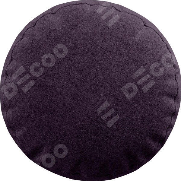 Подушка круглая «Кортин» канвас баклажановый