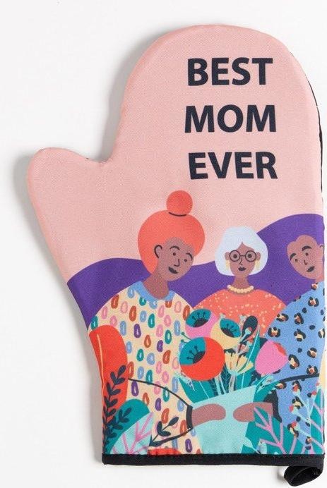 Набор подарочный Best MOM: полотенце, варежка-прихватка, кисть, лопатка