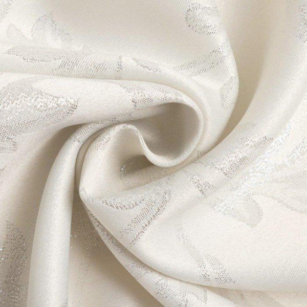 Скатерть Этель "White patterns" цвет белый, 142*283 +/-3 см, 115 ±10 гр,100% п/э