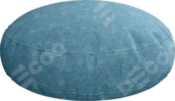 Подушка круглая «Кортин» софт мрамор голубой