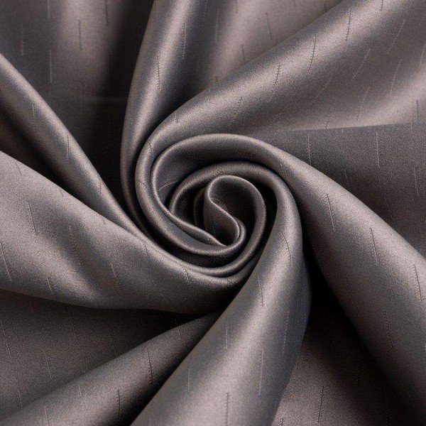 Штора портьерная Этель «Штрихи» цвет серый, на шторной ленте, 250х265 см