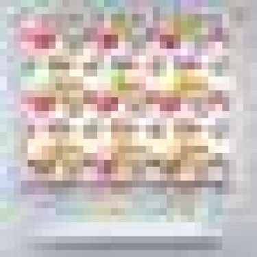 Римская штора «Кортин» на петлях «Цветные одуванчики»