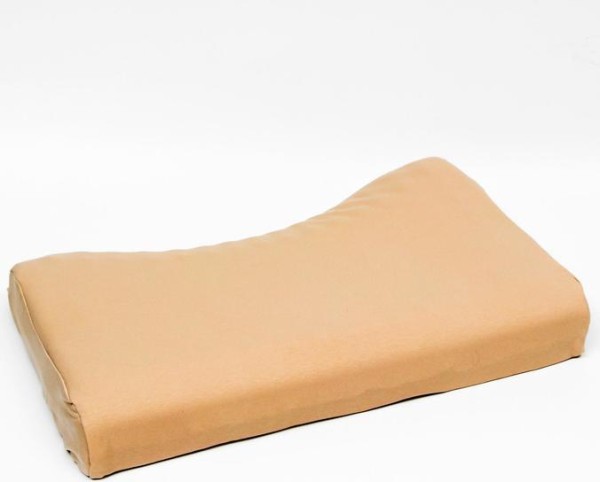 Подушка ортопедическая НТ-ПС-07 "Массажная", для взрослых, с эффектом памяти и выемкой под плечо, 55x36 см, валики 10/7 см