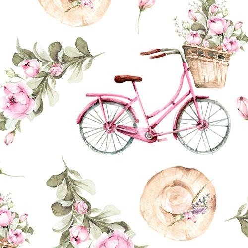 Принт: Розовый велосипед