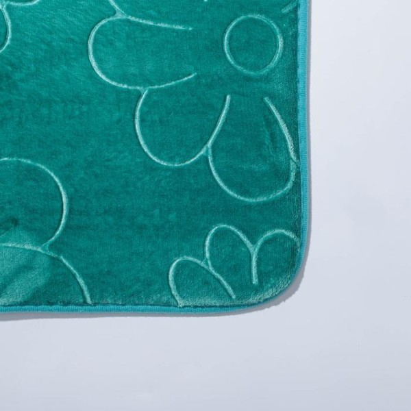 Набор ковриков для ванны и туалета Доляна «Поле», 2 шт: 39×50, 50×80 см, цвет зелёный