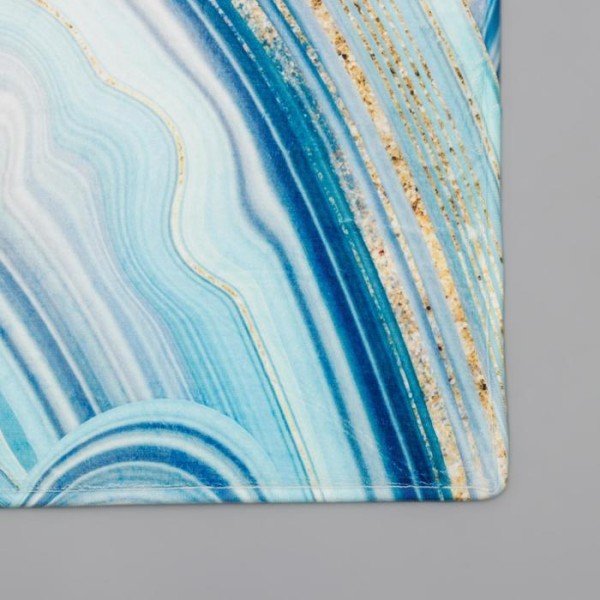 Коврик Доляна «Камень», 40×60 см, цвет голубой