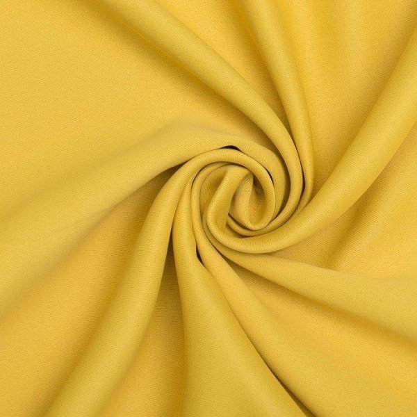 Штора портьерная Этель 135х250, цвет жёлтый, блэкаут, 100% п/э