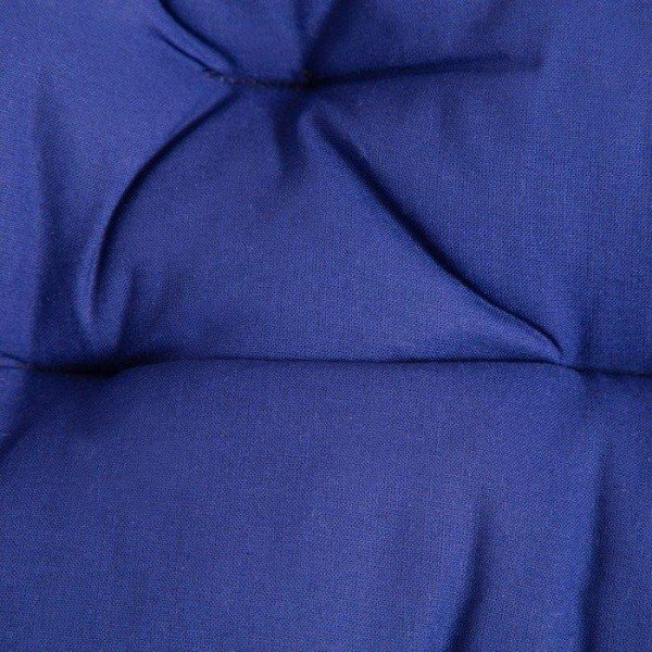 Набор подушек для стула 35х35см 2шт, цв. темно-синий, бязь, холлофайбер