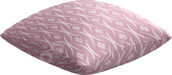 Подушка квадратная Cortin «Воздушный узор розовый»
