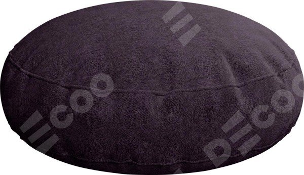Подушка круглая «Кортин» вельвет тёмно-фиолетовый
