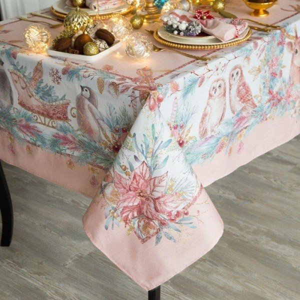 Набор столовый Этель "Pink magic" скатерть 150х180см +/-3см с ГМВО, салф.40х40см-8шт, хл100%