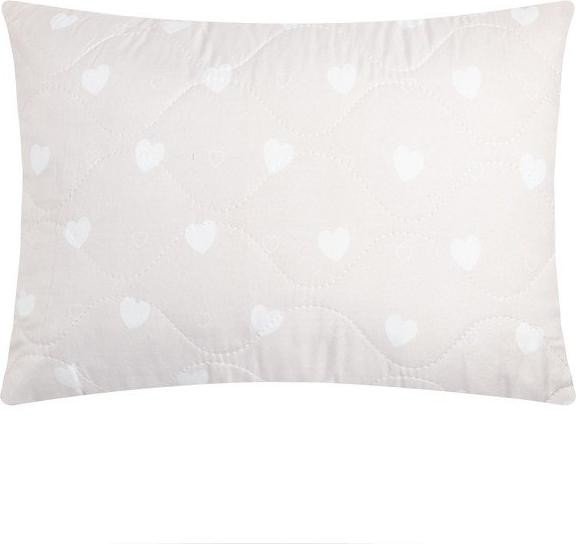 Подушка декоративная Этель "Бежевые сердца", 40х60см, 100% полиэстер, микрофибра