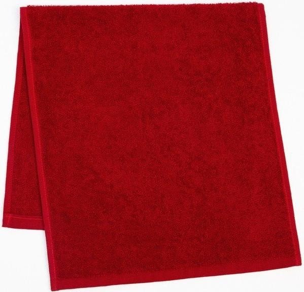 Полотенце в корзинке Экономь и Я "Гномик" 30*60 см, цв. бордовый, 100%хл, 320 г/м2