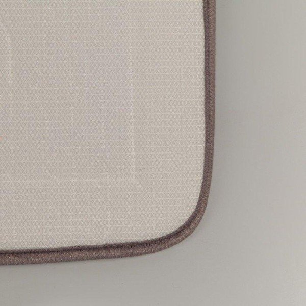 Набор ковриков для ванны и туалета Доляна, 3 шт: 36×43, 40×50, 50×80 см, цвет серый