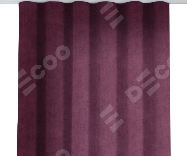 Комплект штор канвас фиолетовый, на тесьме «Волна»