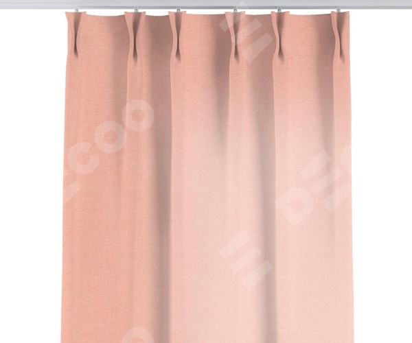Комплект штор на тесьме «Кустик», лён розовый
