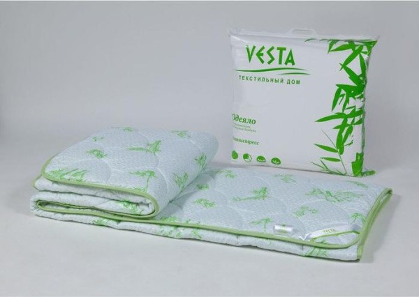 Одеяло обл. 172х205 см, бамбуковое волокно, ткань глосс-сатин, п/э 100%