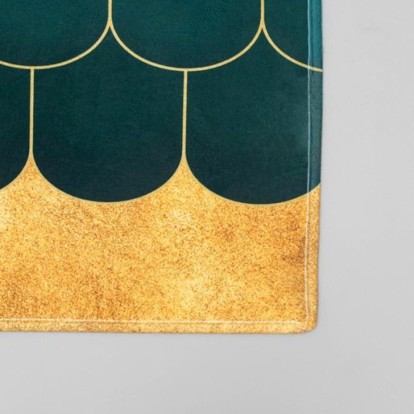Коврик Доляна «Дели», 45×120 см, цвет зелёный