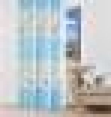 Портьера Крошка Я «Океан» без держателя цвет голубой, 110×260 см, блэкаут, 100% п/э