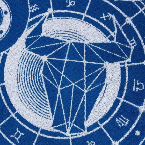 Полотенце махровое Этель "Знаки зодиака: Телец" синий, 67х130 см, 100% хлопок, 420гр/м2