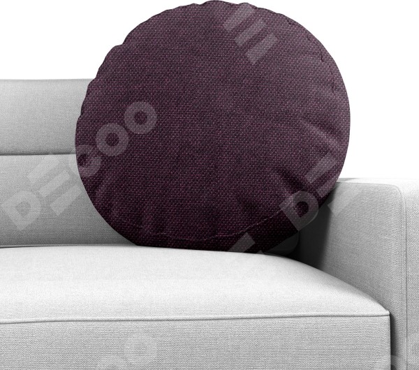 Подушка круглая «Кортин» лён димаут фиолетовый