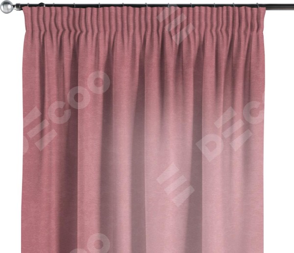 Комплект штор на тесьме «Карандаш», софт однотонный розовый