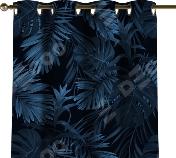 Комплект штор на люверсах «Ночные джунгли»