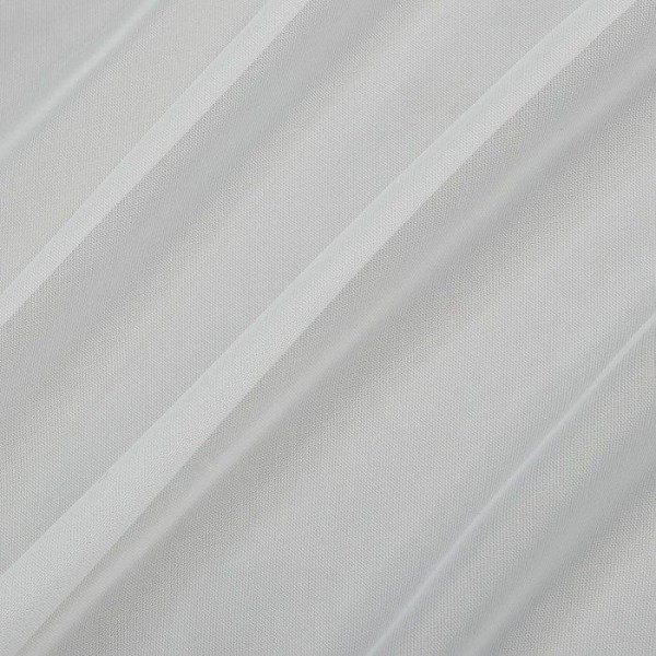 Тюль вуаль на шторной ленте 280х250 см, молочный однотонный