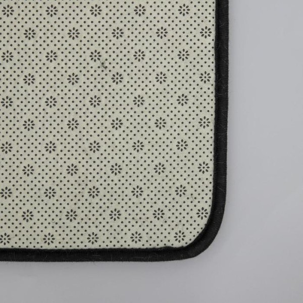 Набор ковриков для ванны и туалета Доляна «Вензель», 2 шт: 40×50, 50×80 см, цвет чёрный
