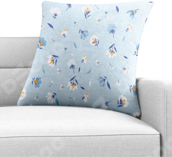 Подушка квадратная Cortin «Голубые цветы»