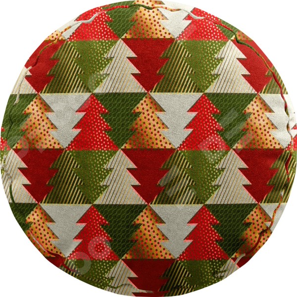 Подушка круглая Cortin «Новогоднее украшение»