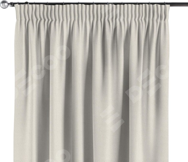 Комплект штор на тесьме «Карандаш», ткань блэкаут с блеском светло-серый