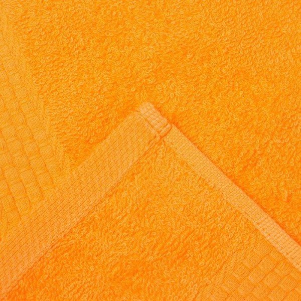 Полотенце махровое гладкокрашеное «Эконом» 50х90 см, цвет оранжевый