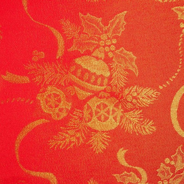 Скатерть Этель «Счастливый Новый год» красный, 150*220 см, 115 ±10 гр,100% п/э