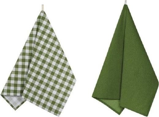Набор полотенец кухонных Green check, размер 45х60 см - 2 шт