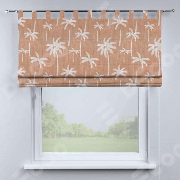 Римская штора на петлях «Пальмы на закате»