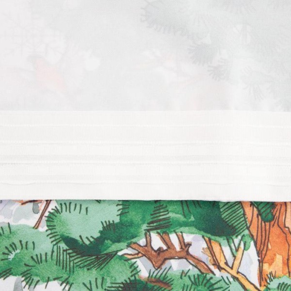 Комплект штор для кухни с подхватами «Новогодний лес» 145х180см-2 шт., габардин