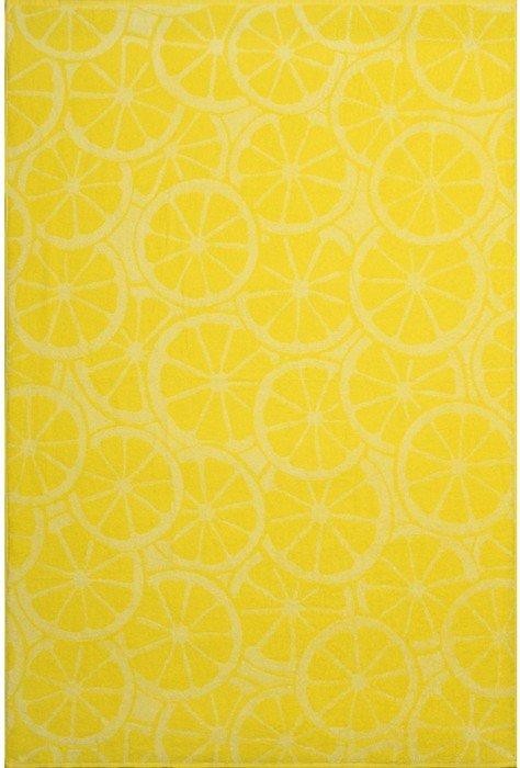 Полотенце махровое Lemon color, 100х150 см, цвет жёлтый