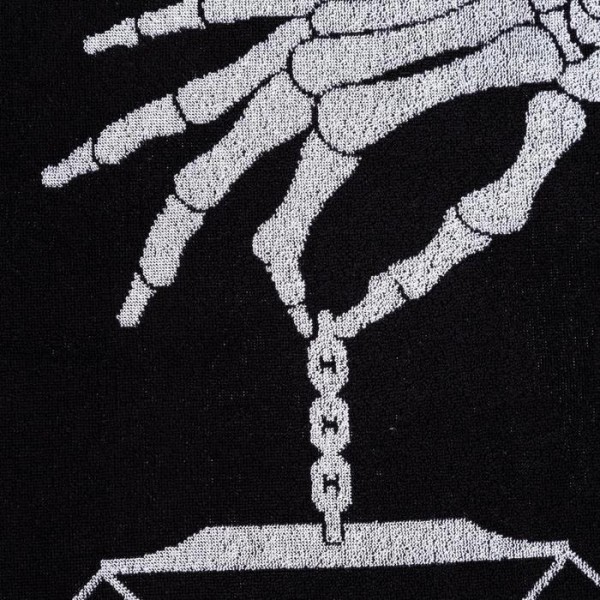 Полотенце махровое Этель "Знаки зодиака: Весы" чёрный, 67х130 см, 420 гр/м2, 100% хлопок