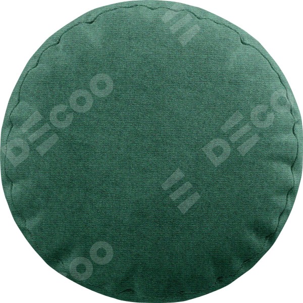 Подушка круглая Cortin ткань блэкаут с блеском изумрудный