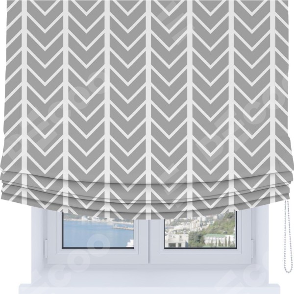 Римская штора Soft с мягкими складками, «Современная геометрия»
